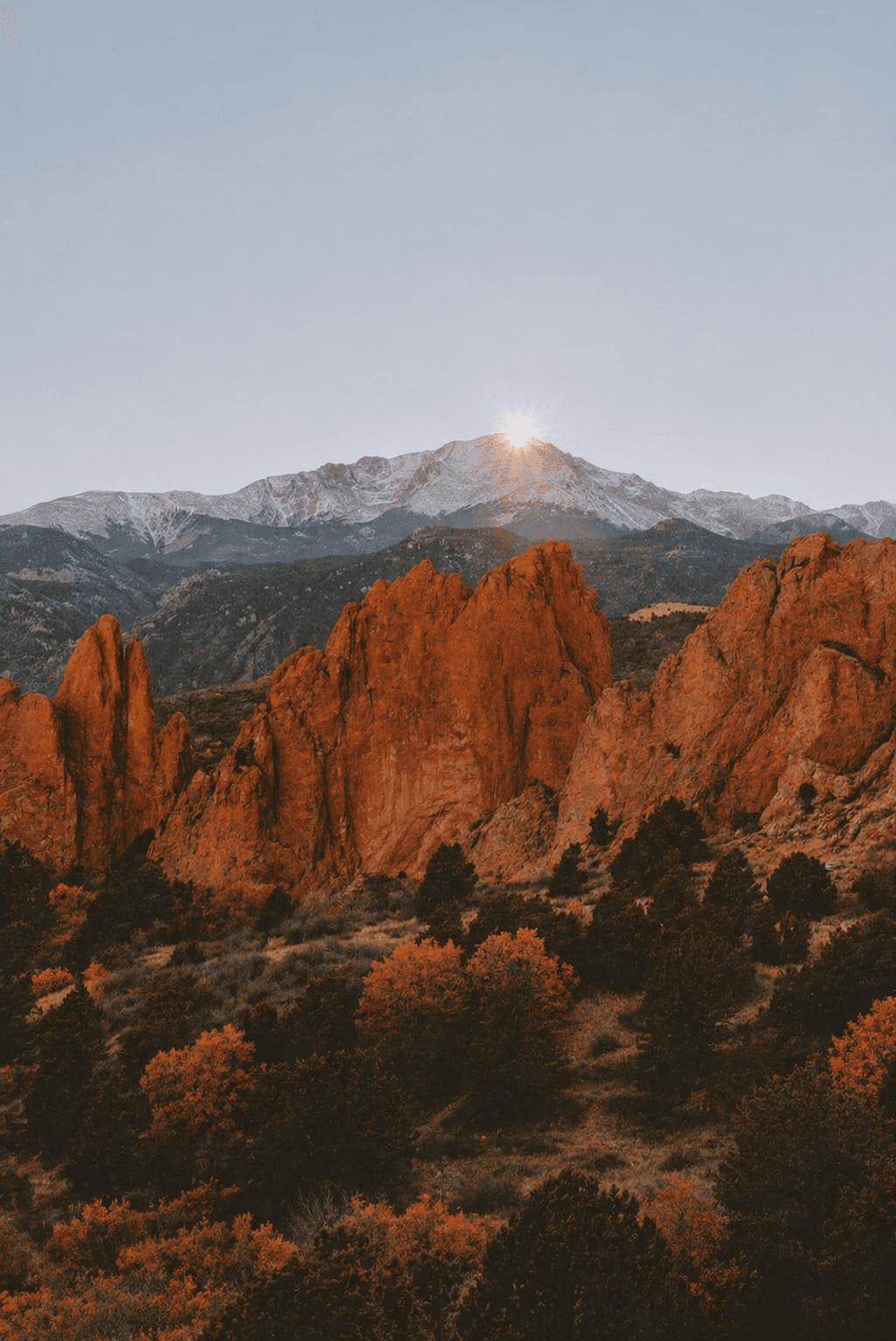 Garden of the Gods red rock formations in Colorado Springs