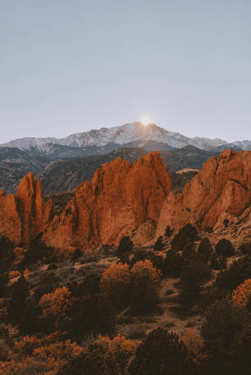 Garden of the Gods red rock formations in Colorado Springs