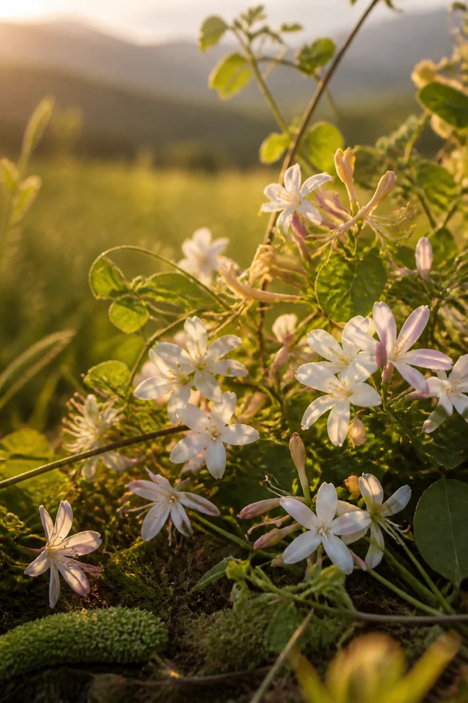 Meadowgold Jasmine scent portrait featuring Honeysuckle, jasmine