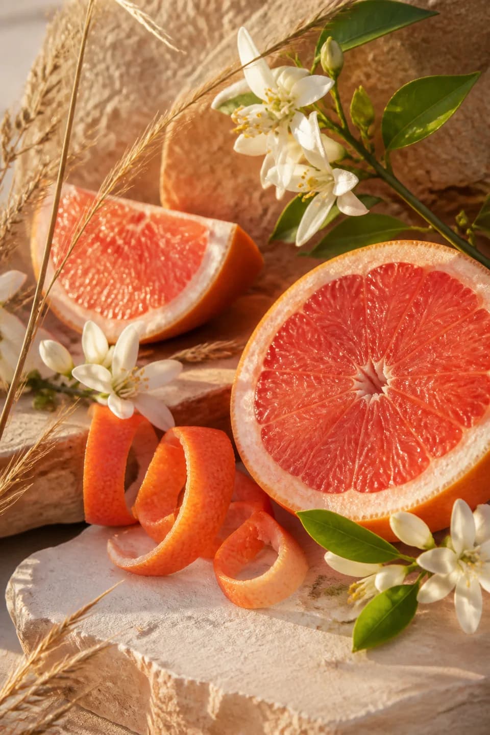 Mesa Citrus Bloom scent portrait featuring Grapefruit, neroli