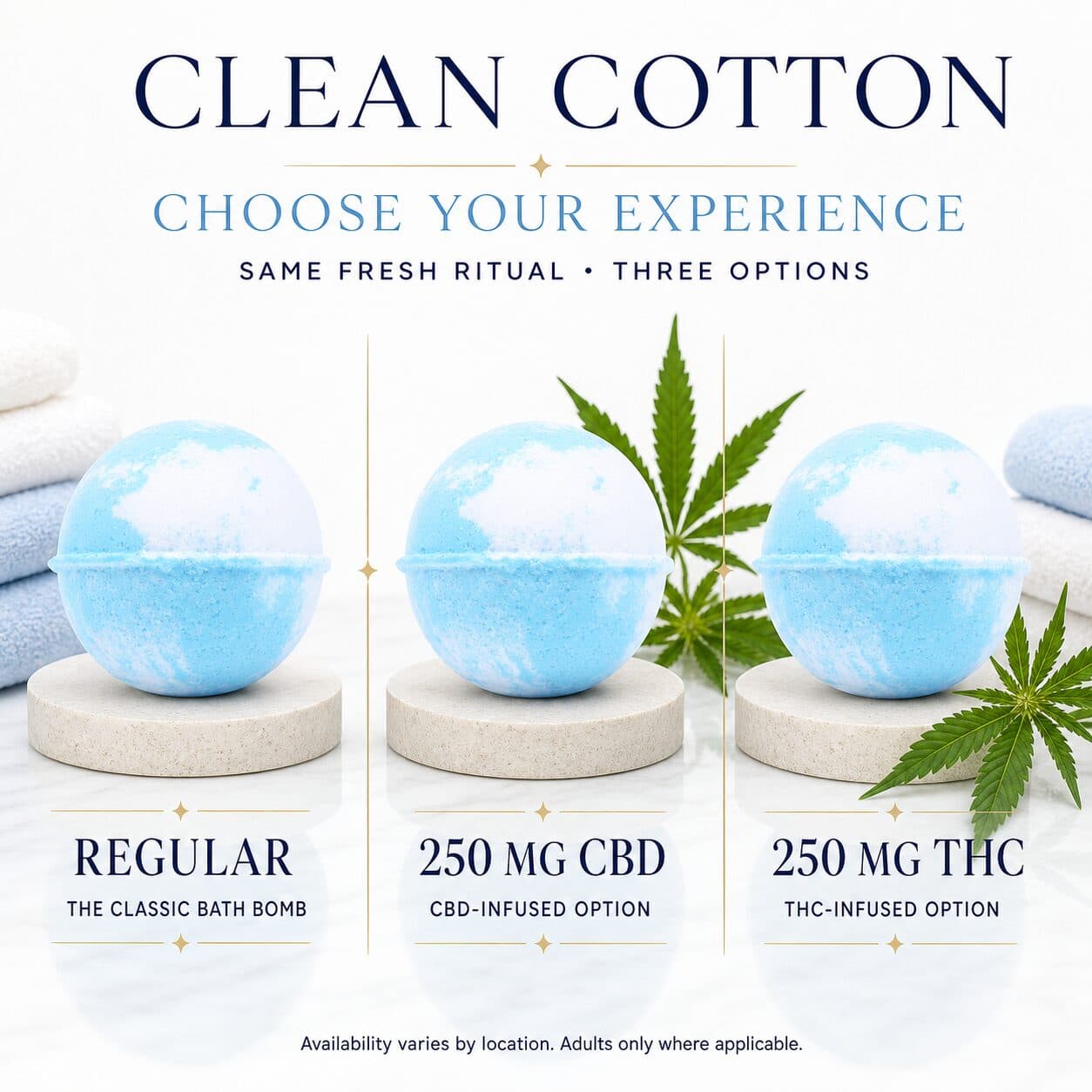 Clean Cotton Bath Bomb