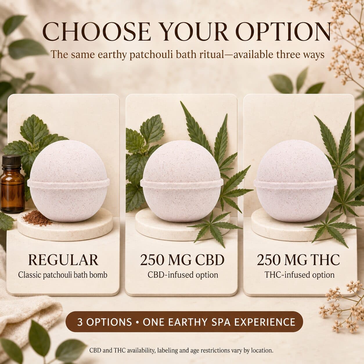 Patchouli All Natural Bath Bomb