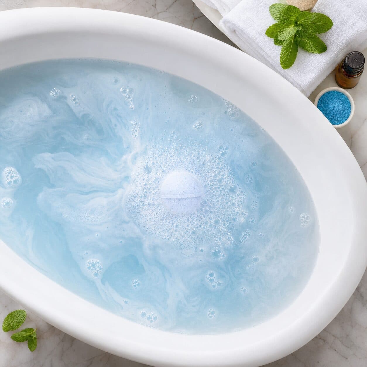 Peppermint All Natural Bath Bomb