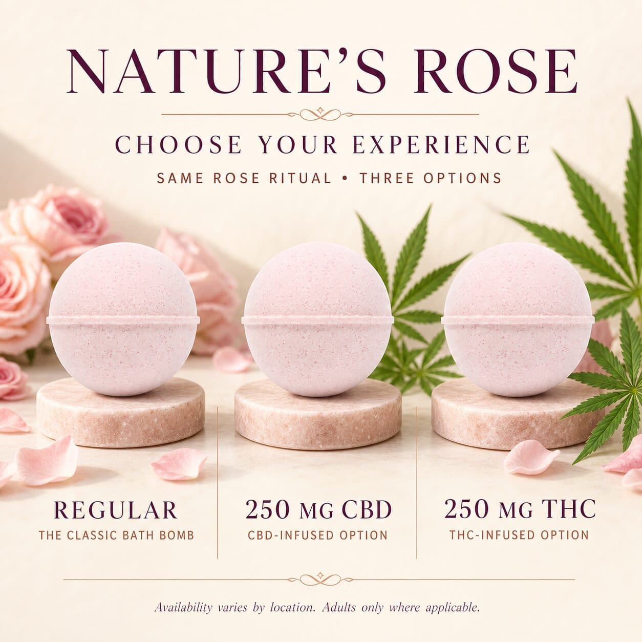 Nature’s Rose All Natural Bath Bomb