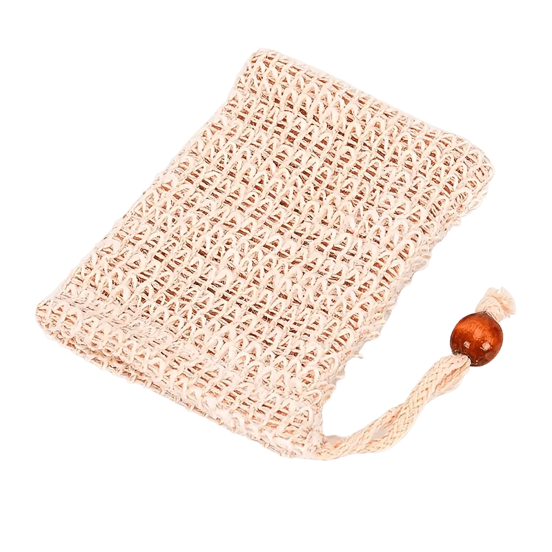 Sisal Soap Sack With Drawstring