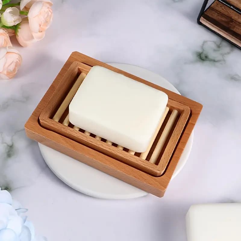 Bamboo Bar Soap Holder