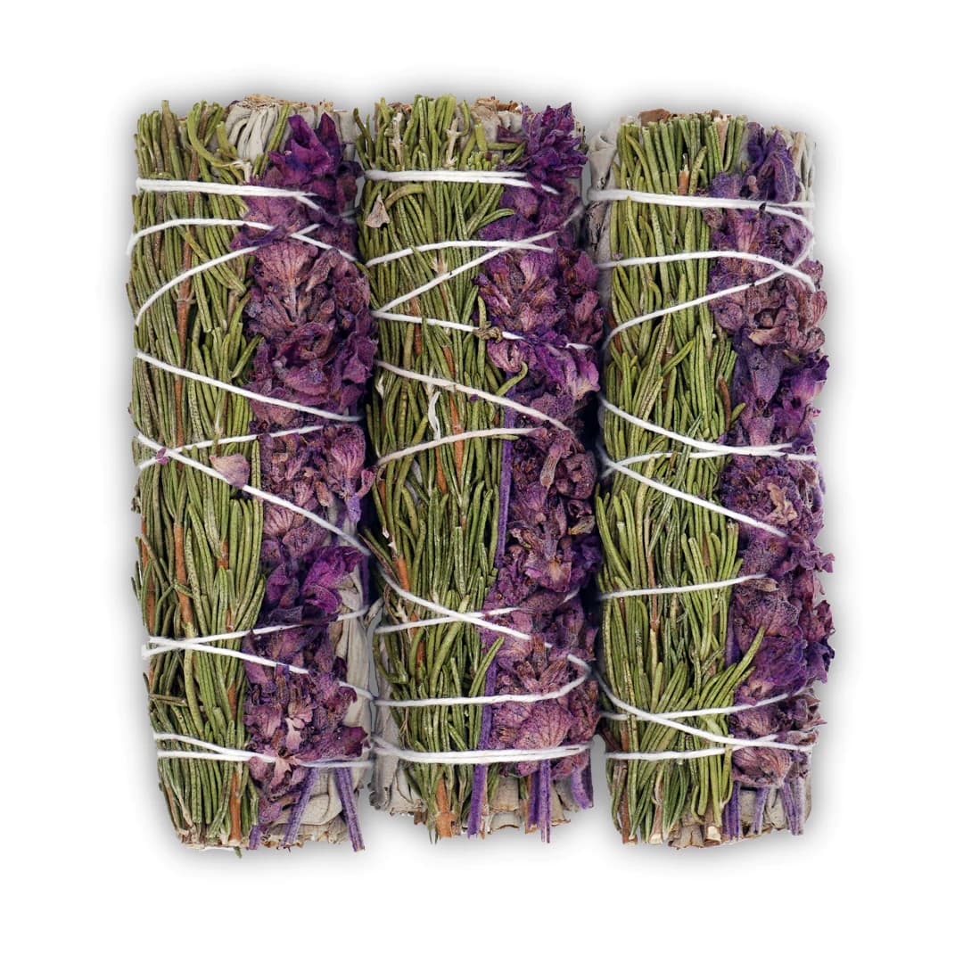 Lavender, Rosemary & White Sage Smudge Stick