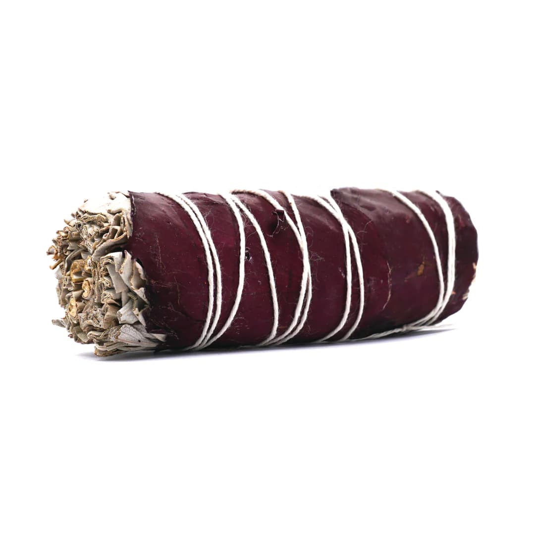 Rose Petals and White Sage Smudge Stick