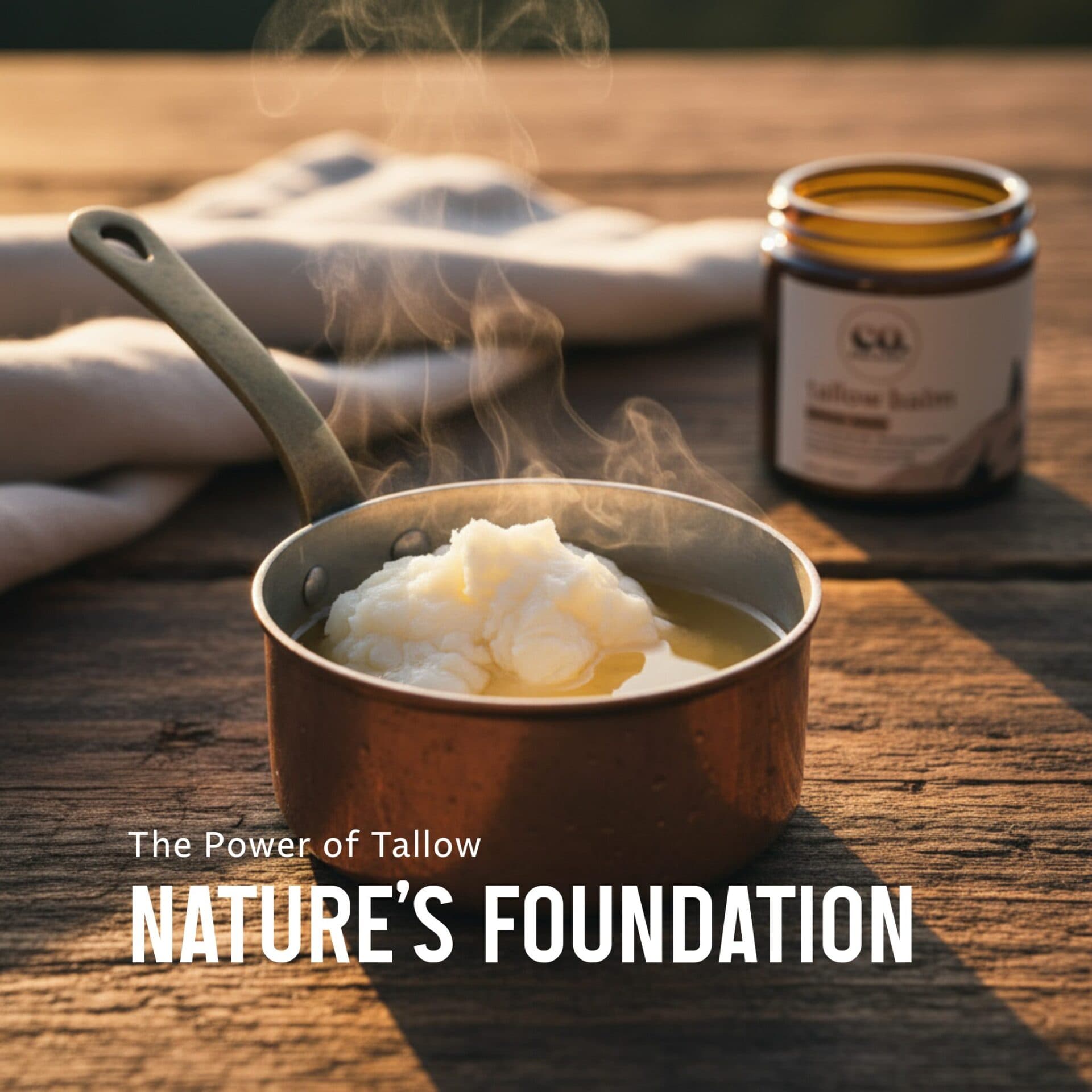 Pure Tallow Balm with Honey, Beeswax, Collagen & CoQ10