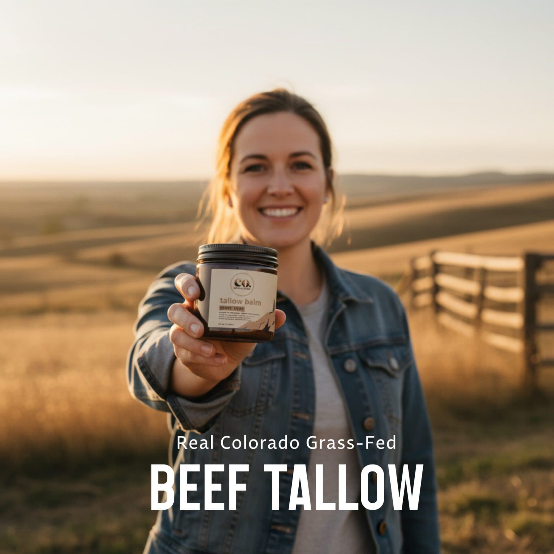 Pure Tallow Balm with Honey, Beeswax, Collagen & CoQ10