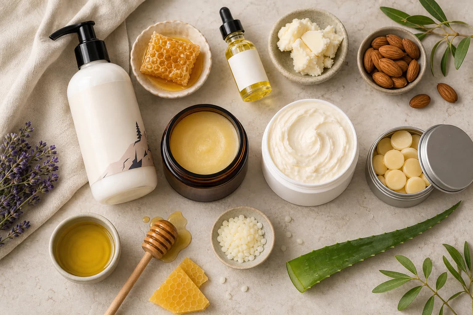 Tallow lotion balm body butter and solid moisturizer texture comparison