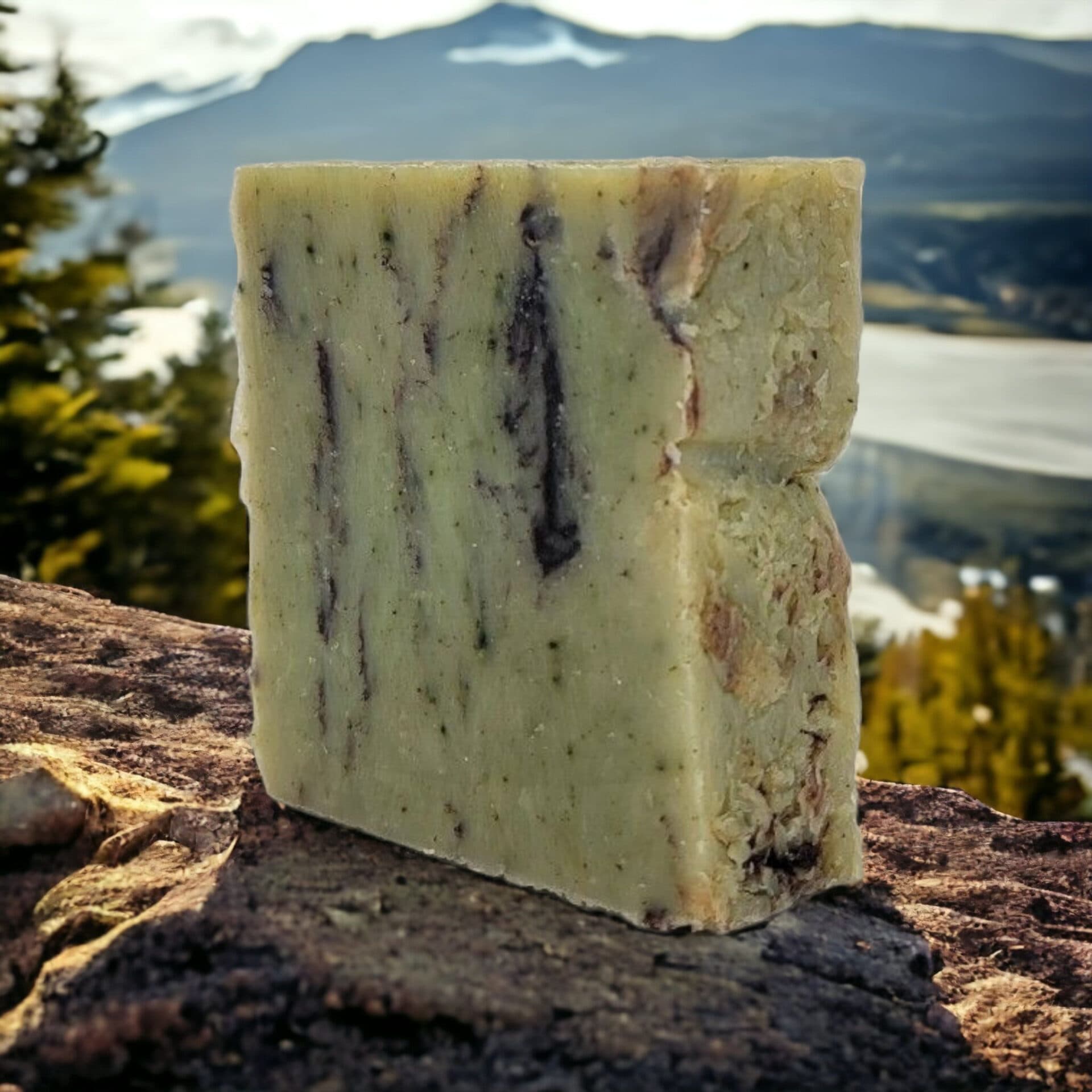 Mint Chocolate Swirl Handmade Soap