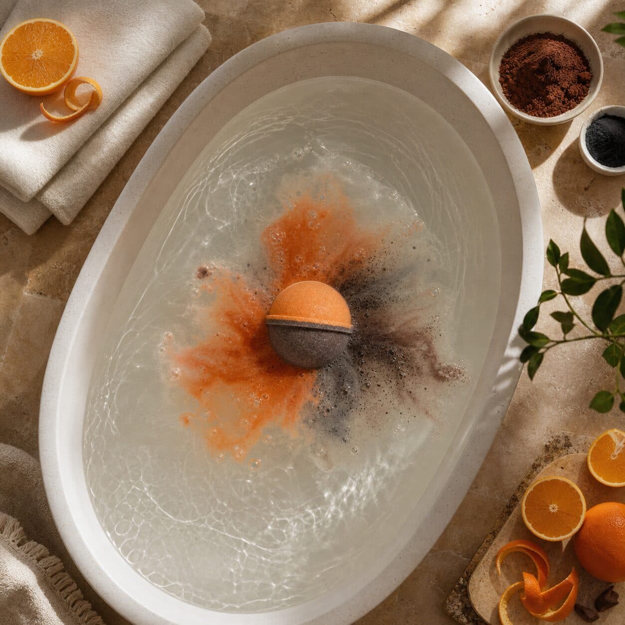 Chocolate Orange Bath Bomb