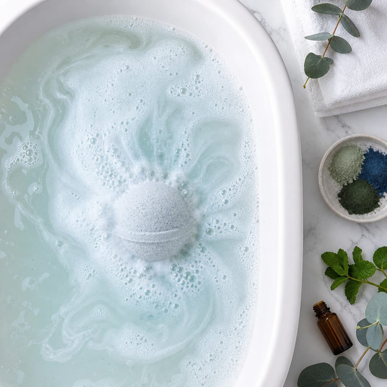 Eucalyptus Spearmint All Natural Bath Bomb