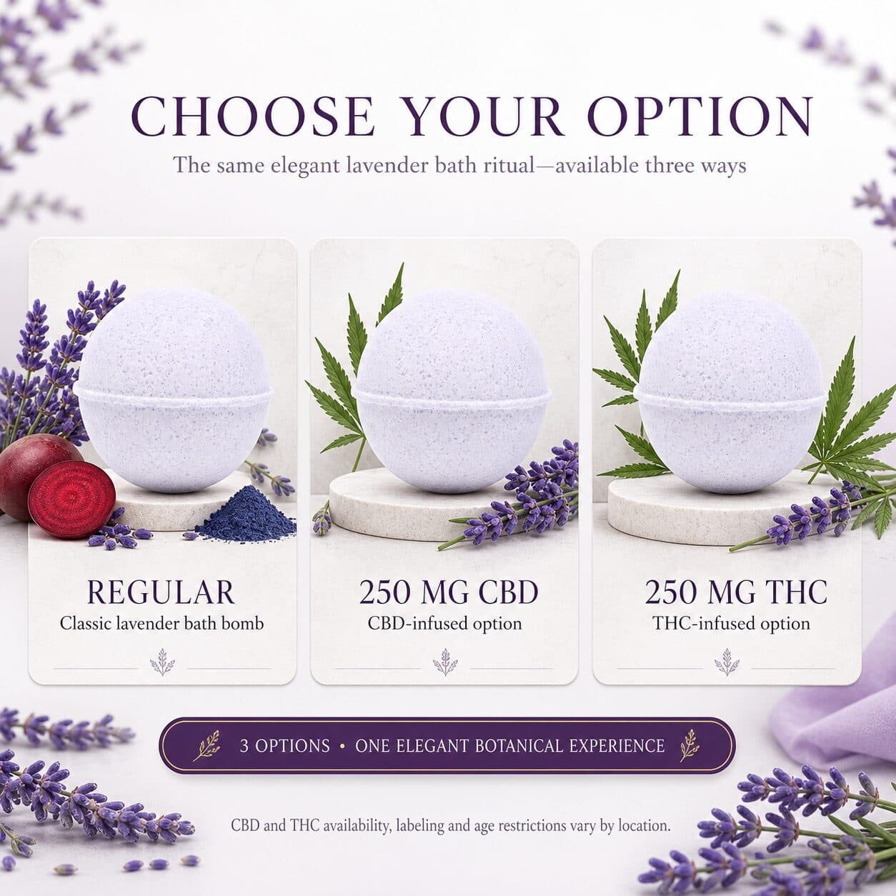 Lavender All Natural Bath Bomb
