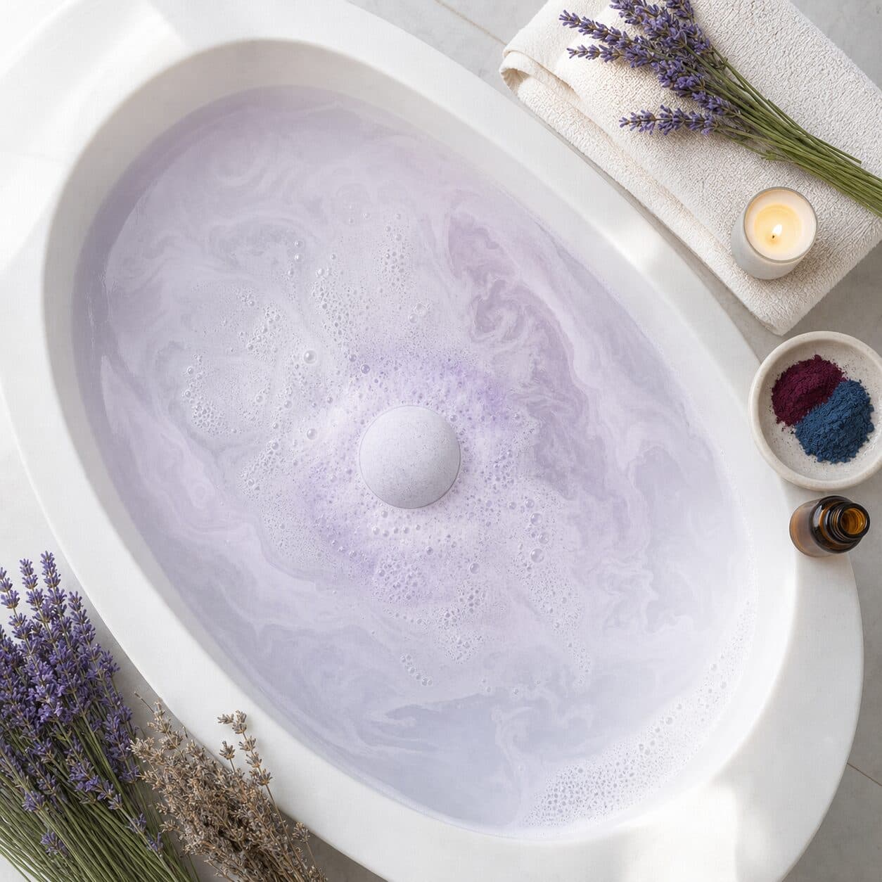 Lavender All Natural Bath Bomb