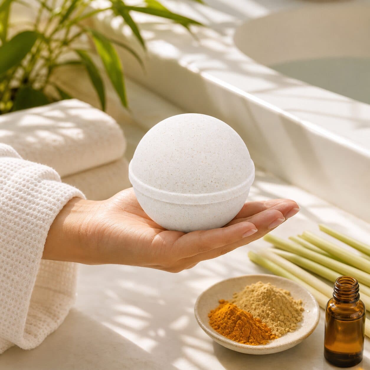 Lemongrass All Natural Bath Bomb