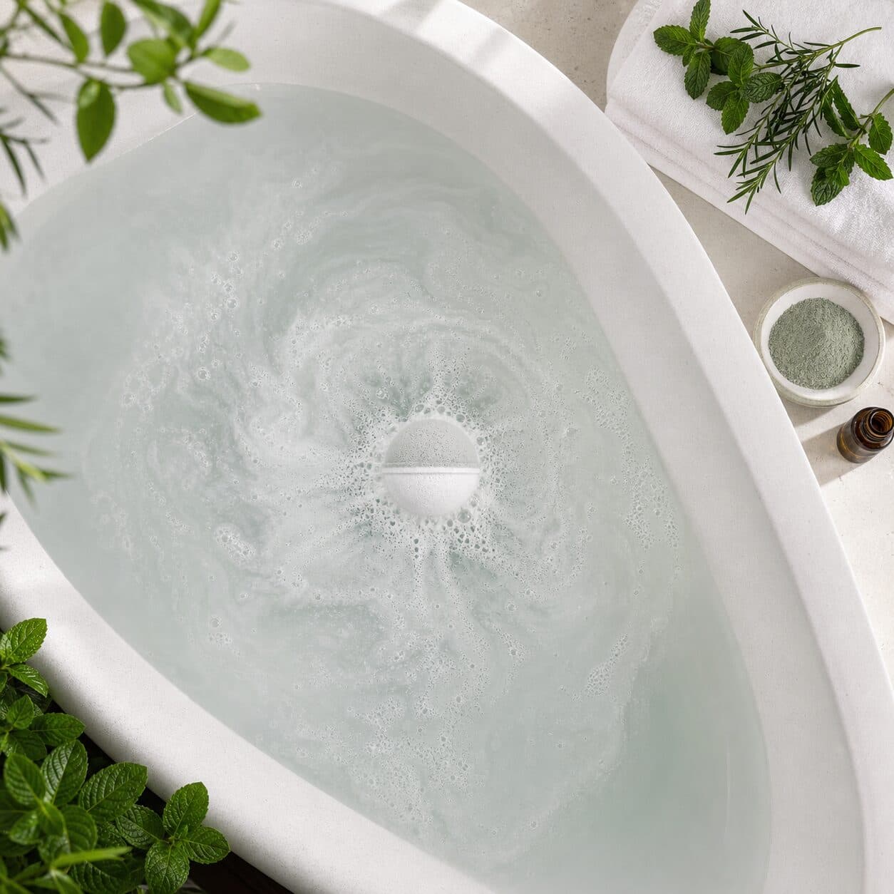 Peppermint Tea Tree All Natural Bath Bomb