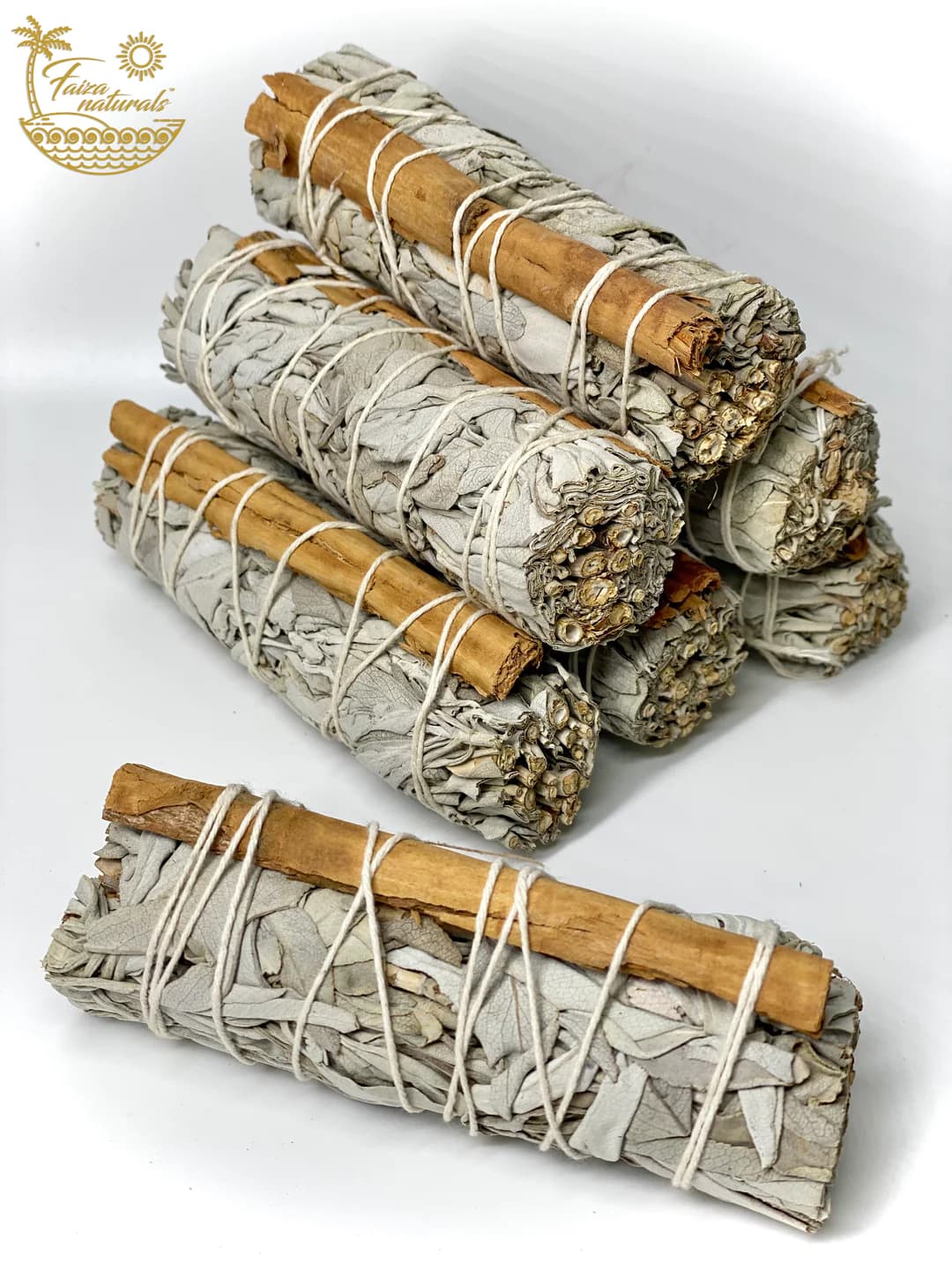 Cinnamon and White Sage Smudge Stick