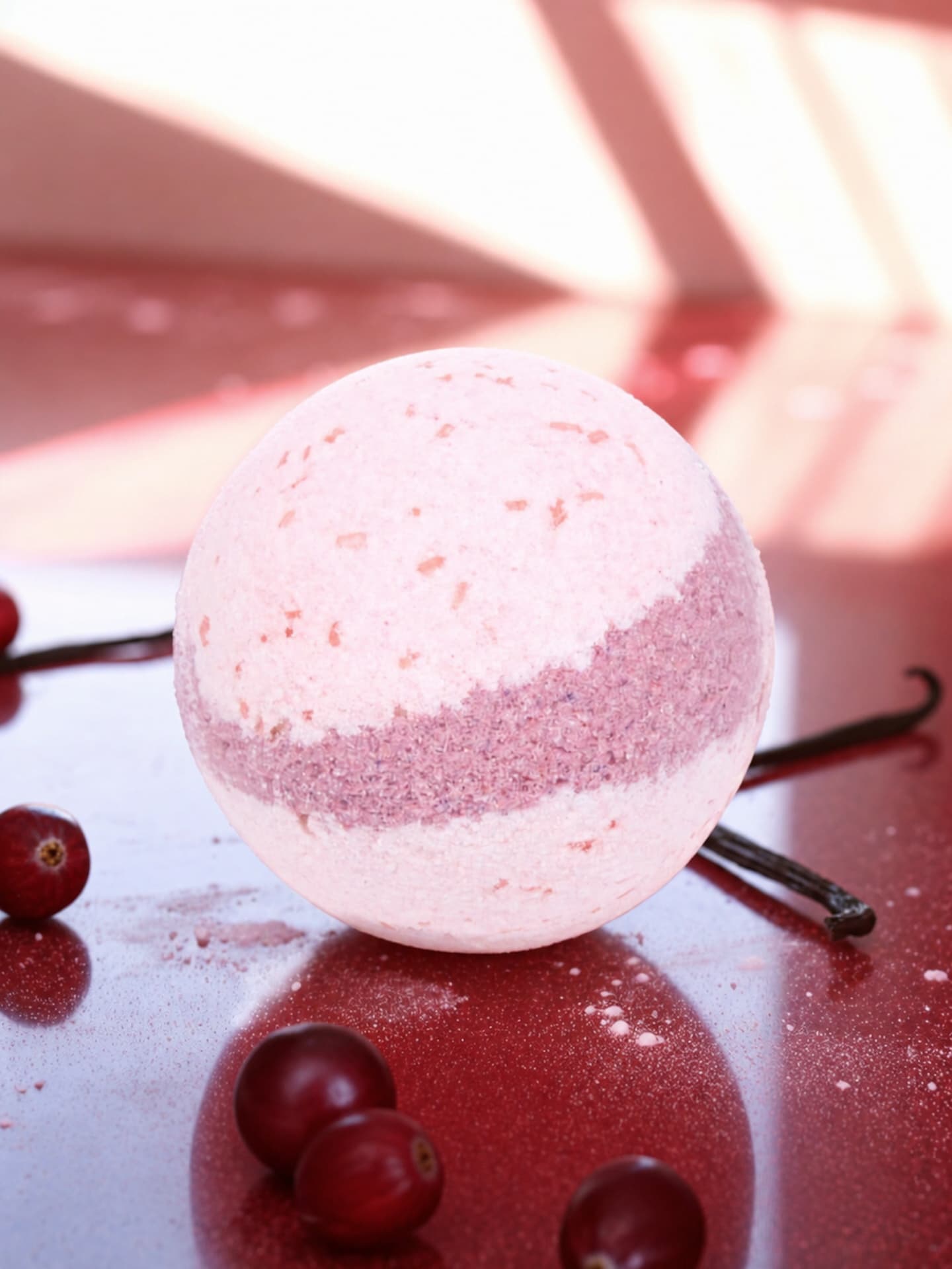 Cranberry Vanilla Bath Bomb