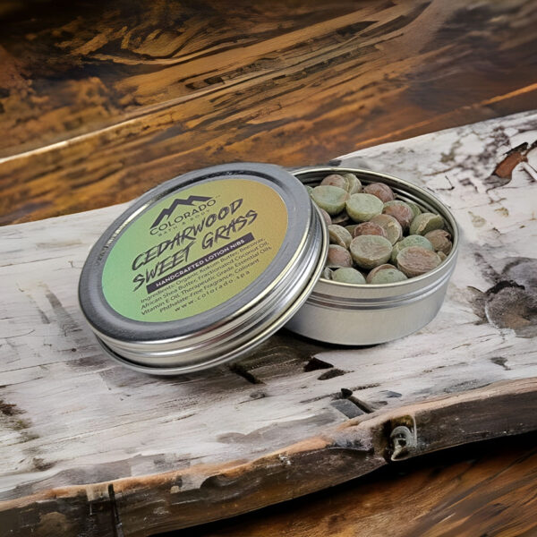 Cedarwood Sweetgrass Lotion Nubs Inside Jar