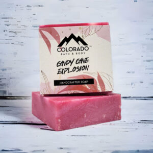 Candy Cane Explosion Handmade Soap