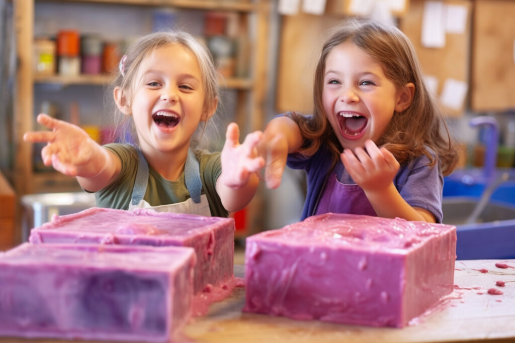 Kids Making DIY Soap