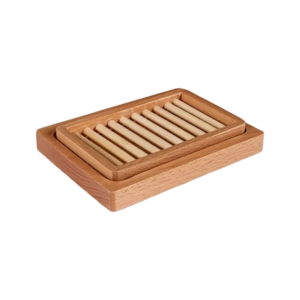 2 Piece Bamboo Bar Soap Tray